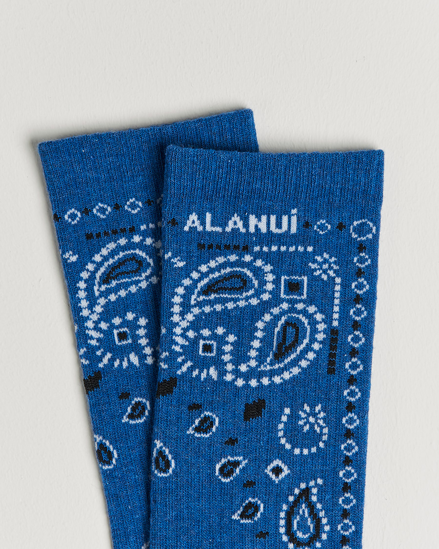 Herr | Underkläder | Alanui | Bandana Printed Socks Cobalt Blue