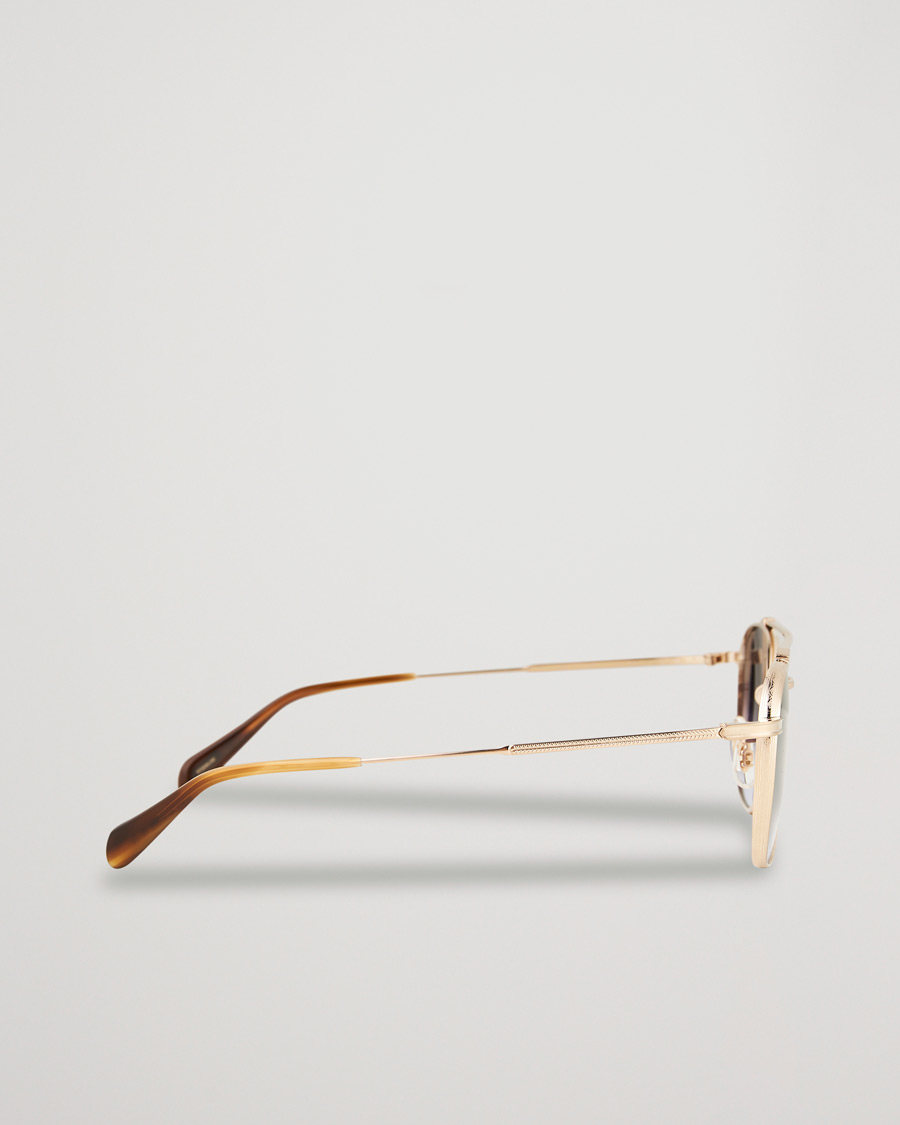 Herr | Oliver Peoples Mandeville Sunglasses Brushed Gold/Gradient Lens | Oliver Peoples | Mandeville Sunglasses Brushed Gold/Gradient Lens