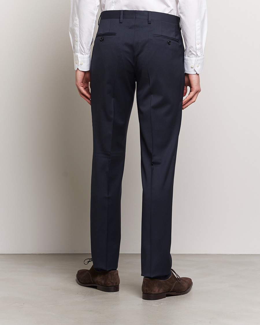 Herr | Byxor | Lardini | Wool Trousers Navy