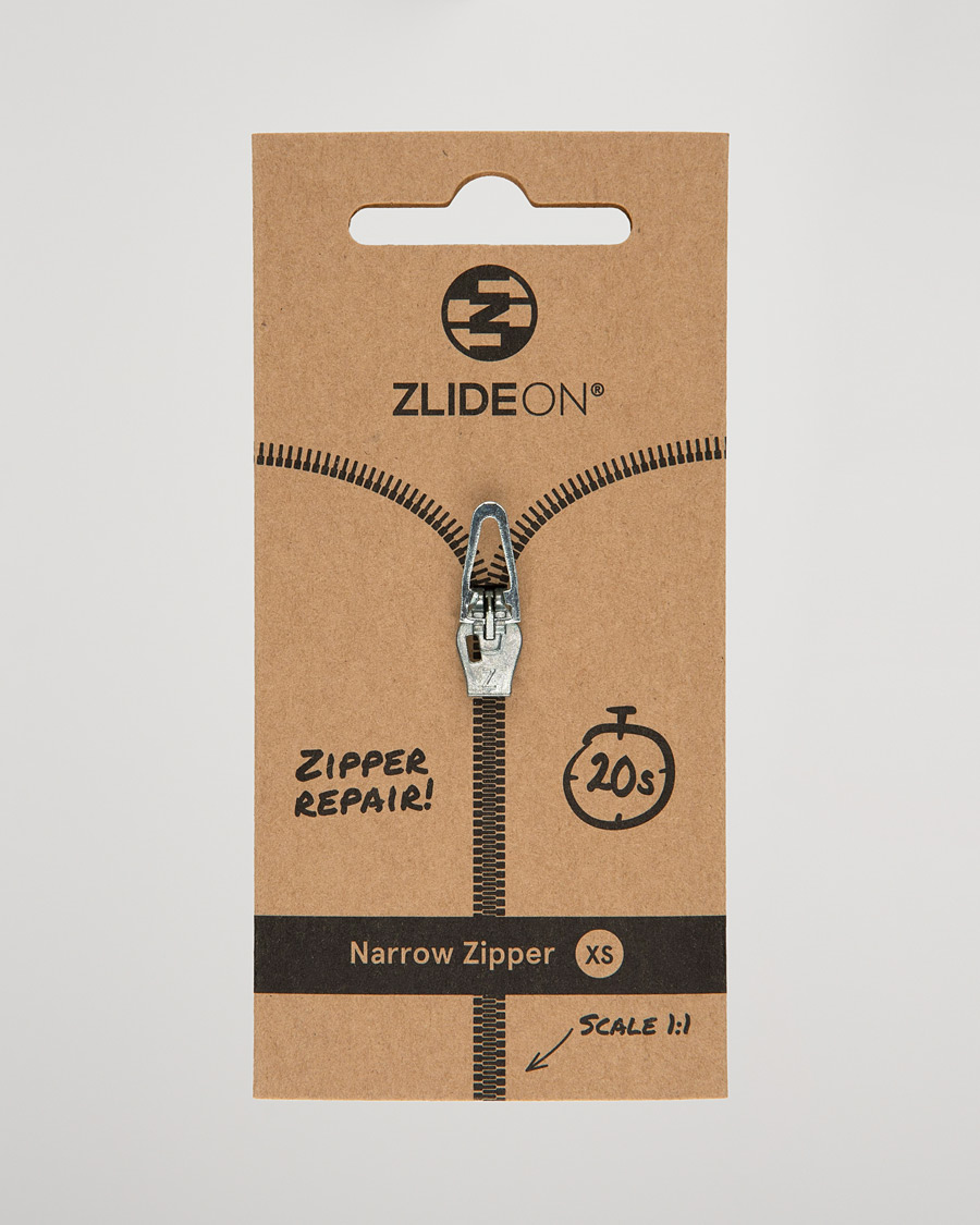Herr | Klädvård | ZlideOn | Narrow Zipper Silver XS