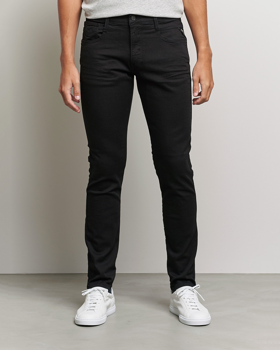 Herr | Slim fit | Replay | Anbass Powerstretch Jeans Black