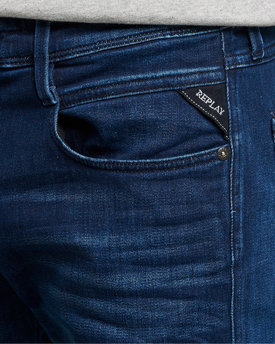 Herr | Jeans | Replay | Anbass X-Lite Stretch Jeans Dark Blue