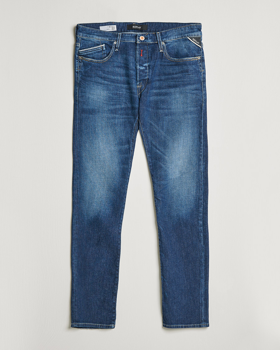 Herr | Jeans | Replay | Waitom Recycled Stretch Jeans Medium Blue