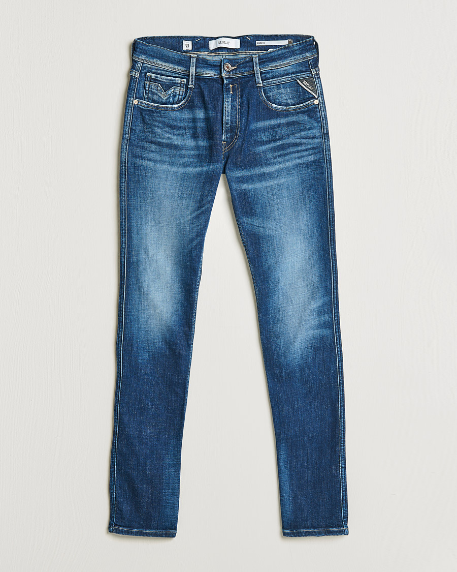 Herr | Jeans | Replay | Anbass 1 Year Wash Jeans Dark Blue