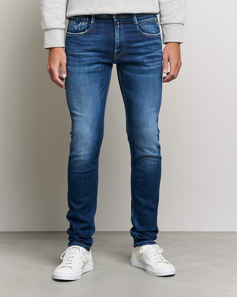 Herr | Jeans | Replay | Anbass 1 Year Wash Jeans Dark Blue