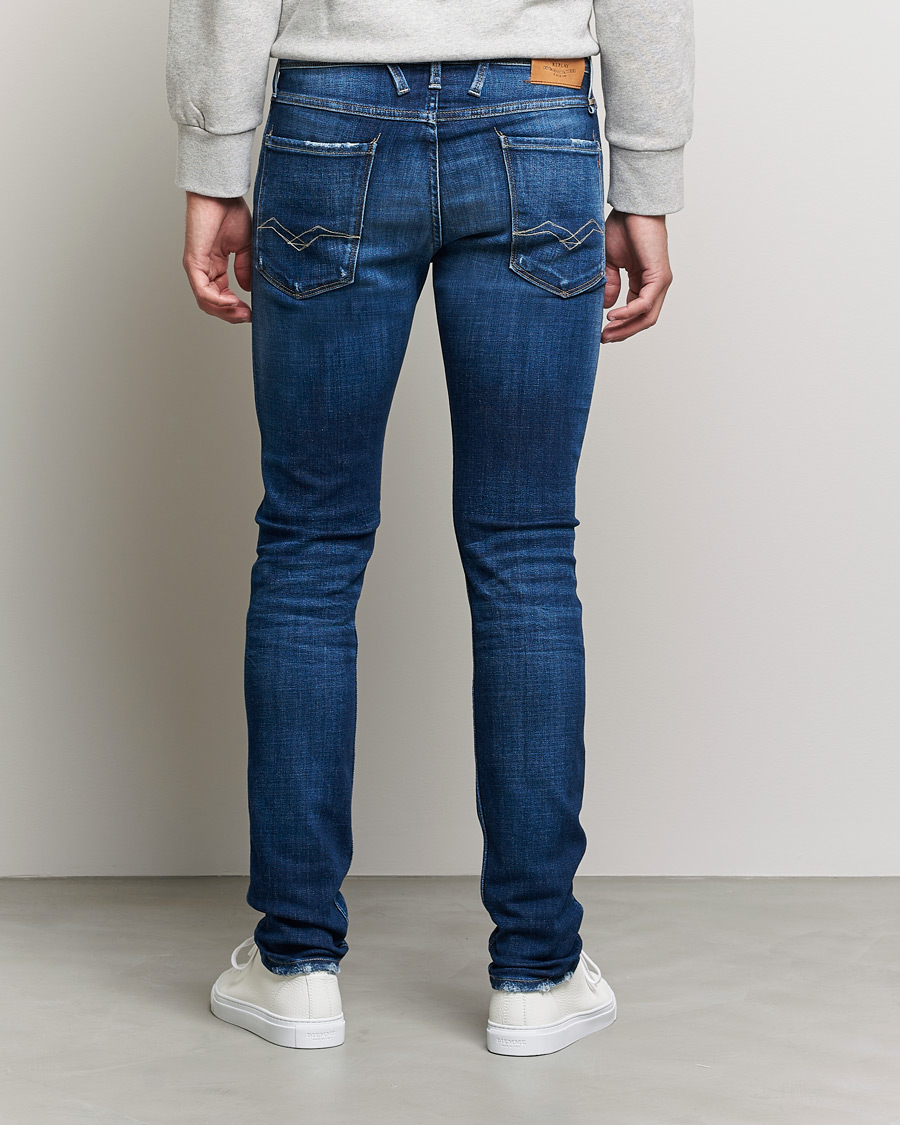 Herr | Jeans | Replay | Anbass 1 Year Wash Jeans Dark Blue