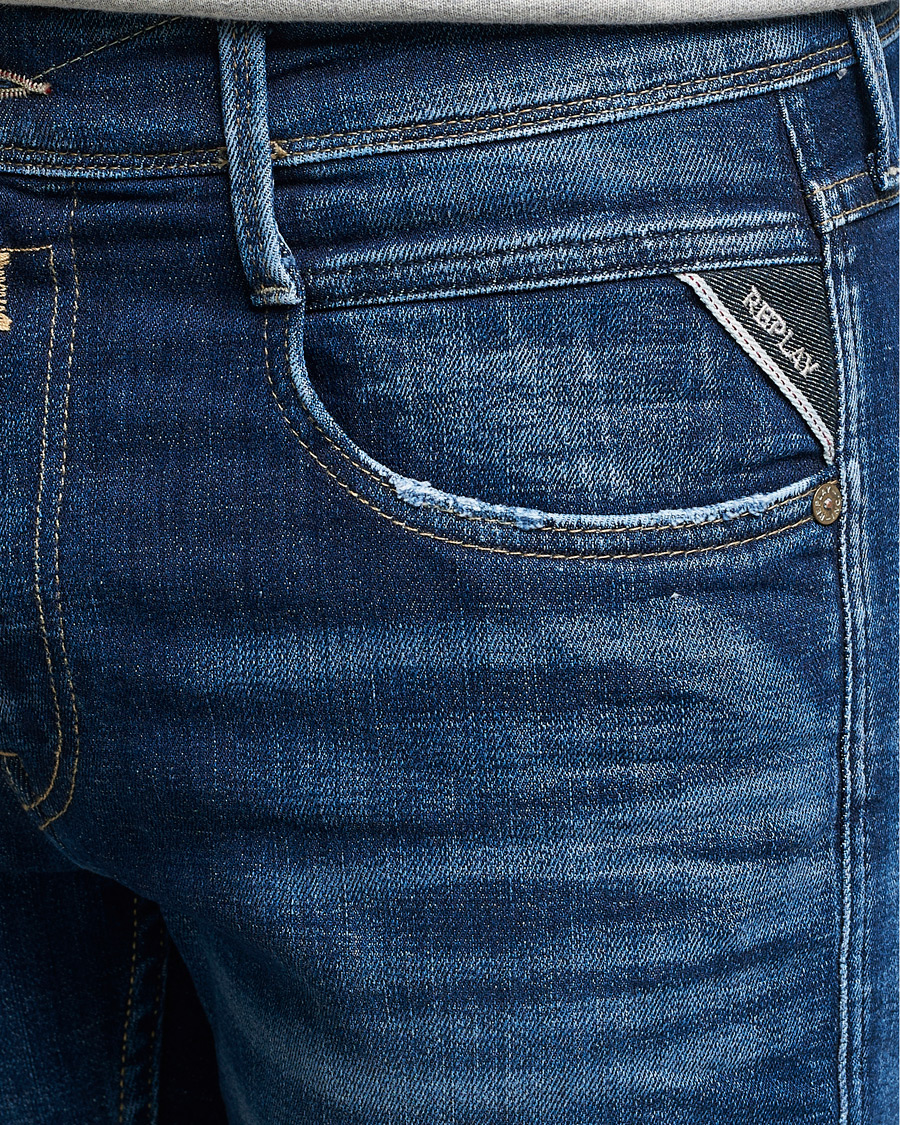 Herr | Jeans | Replay | Anbass 1 Year Wash Jeans Dark Blue