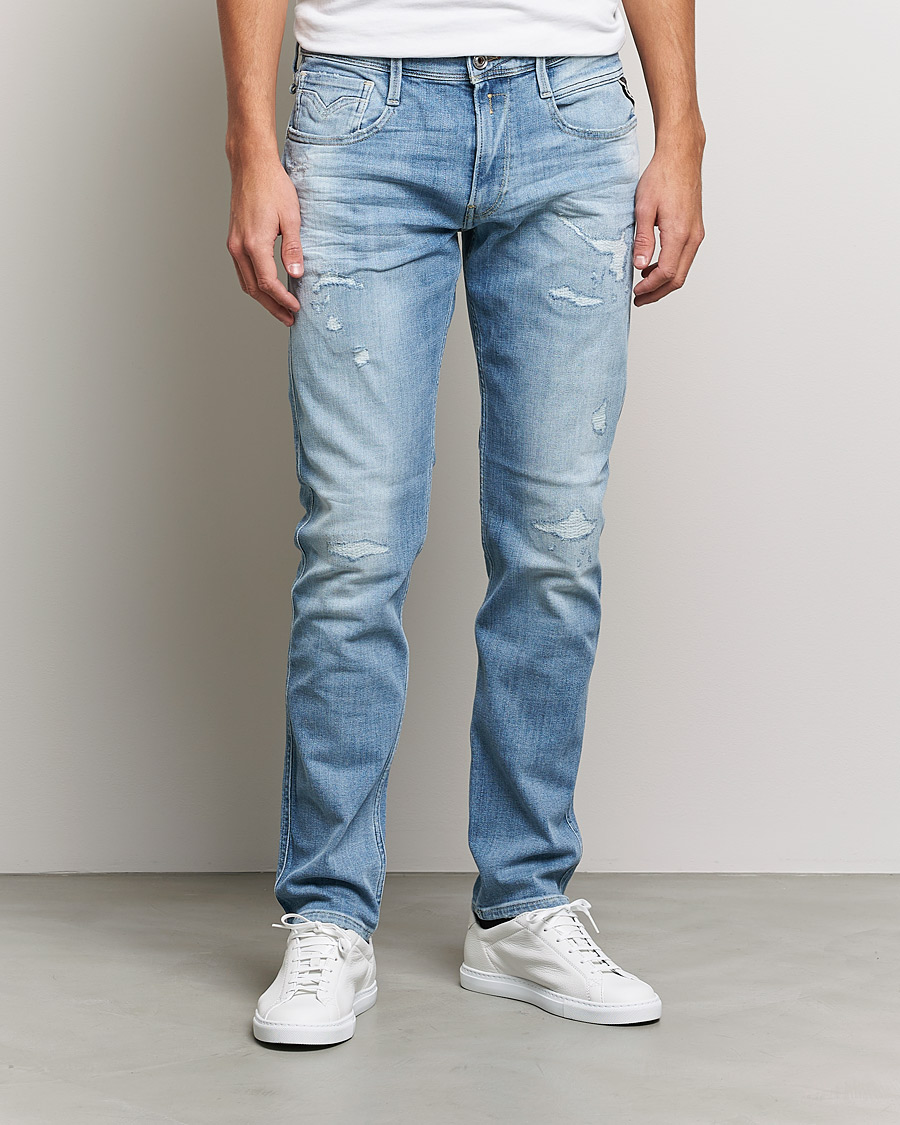 Herr | Tapered fit | Replay | Anbass 10 Years Wash Jeans Light Blue