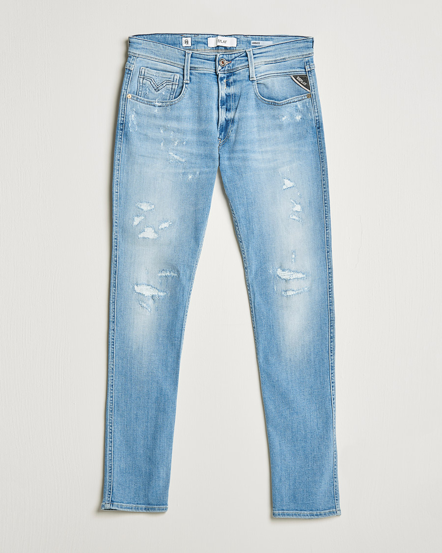 Herr | Jeans | Replay | Anbass 20 Years Wash Jeans Light Blue
