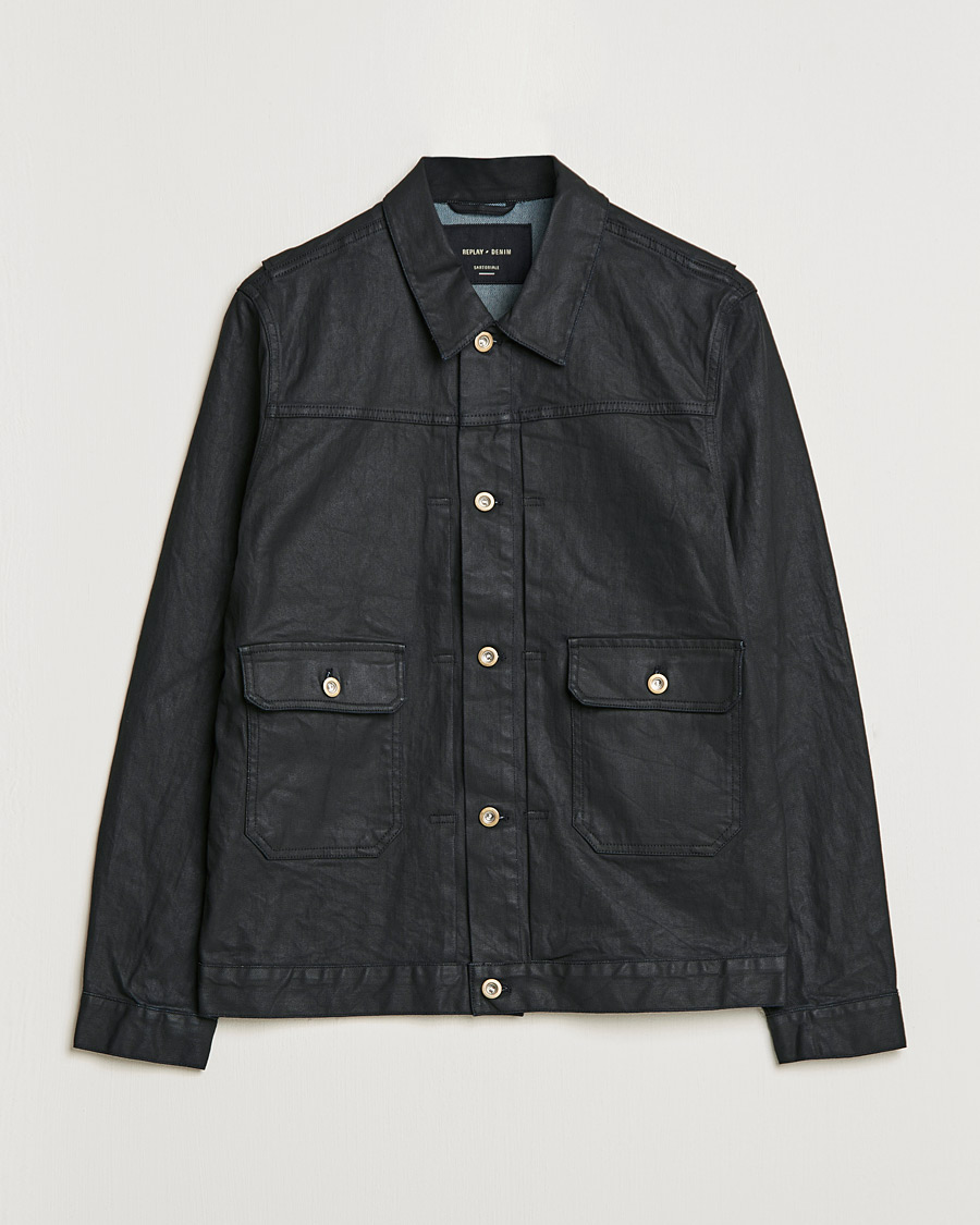 Herr | Jackor | Replay | Sartoriale Coated Denim Jacket Black