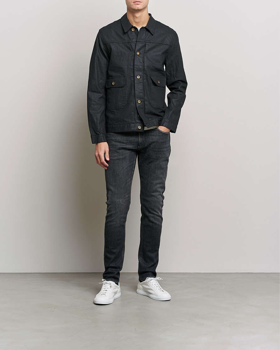Herr | Jackor | Replay | Sartoriale Coated Denim Jacket Black