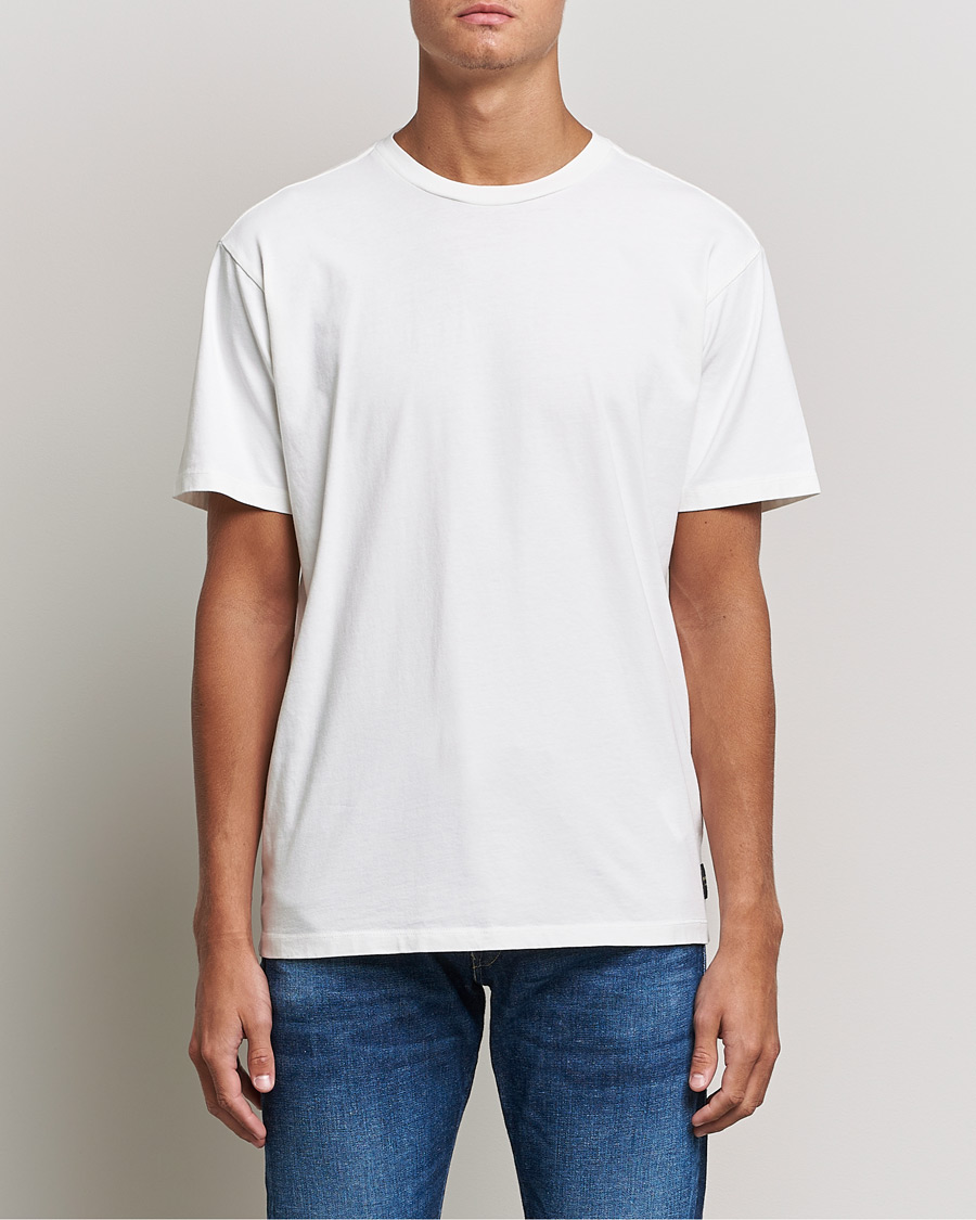Herr |  | Replay | Sartoriale Heavy Crew Neck T-Shirt Chalk White