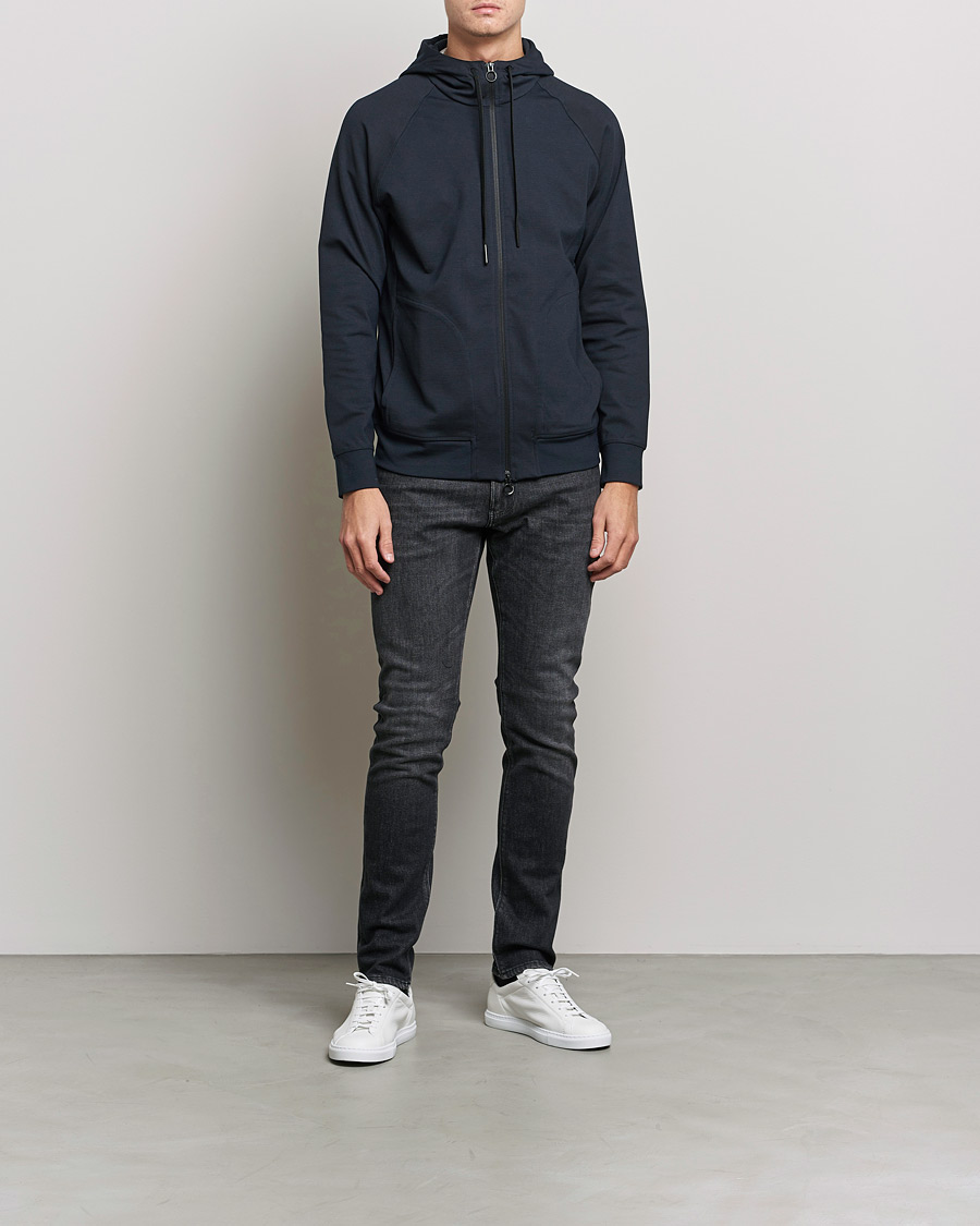 Herr | Tröjor | Replay | Sartoriale Shiny Full Zip Hoodie Dark Blue