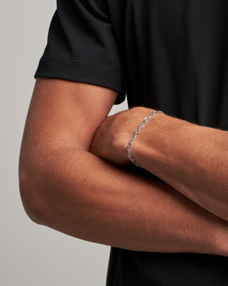 Herr | New Nordics | Tom Wood | Cable Bracelet Silver