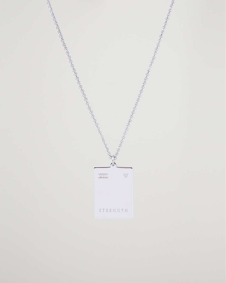 Herr | Contemporary Creators | Tom Wood | Tarot Strength Pendant Necklace Silver