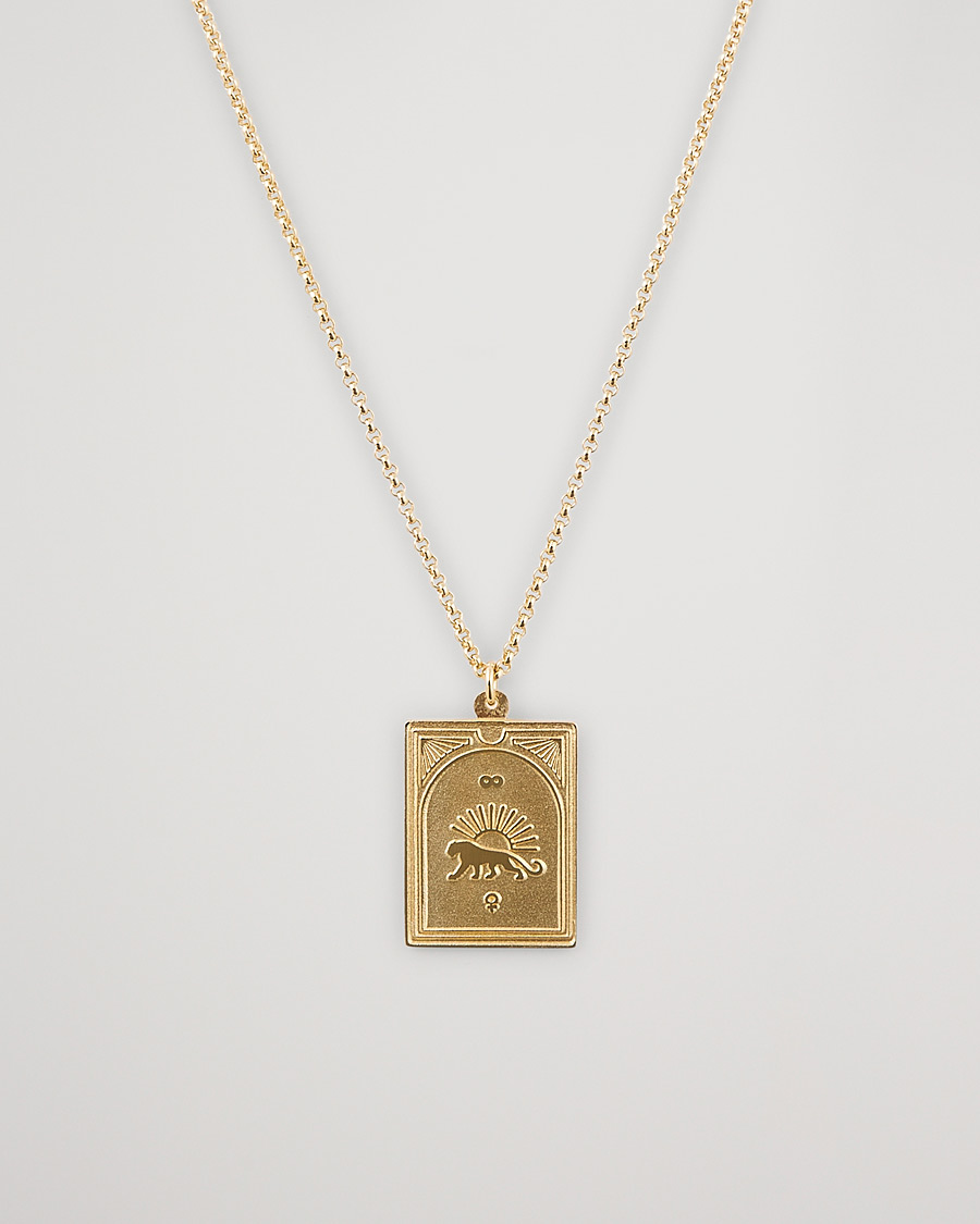Herr | Tom Wood Tarot Strength Pendant Necklace Gold | Tom Wood | Tarot Strength Pendant Necklace Gold