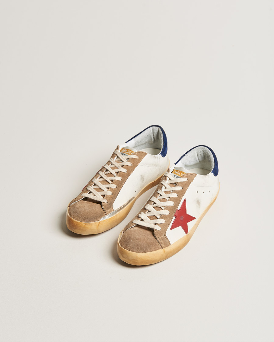 Herr | Sneakers | Golden Goose Deluxe Brand | Super-Star Sneakers White/Red