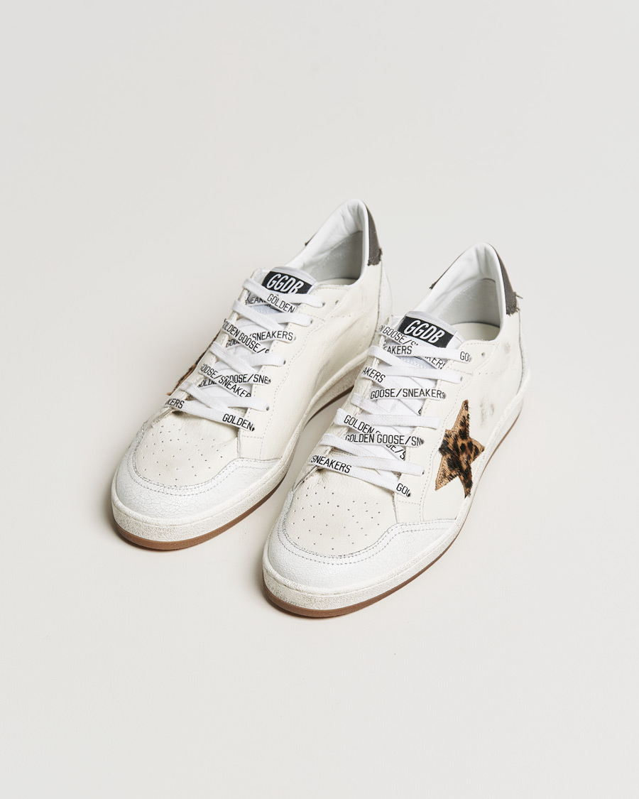 Herr | Golden Goose Deluxe Brand | Golden Goose Deluxe Brand | Ball Star Sneakers White/Leopard