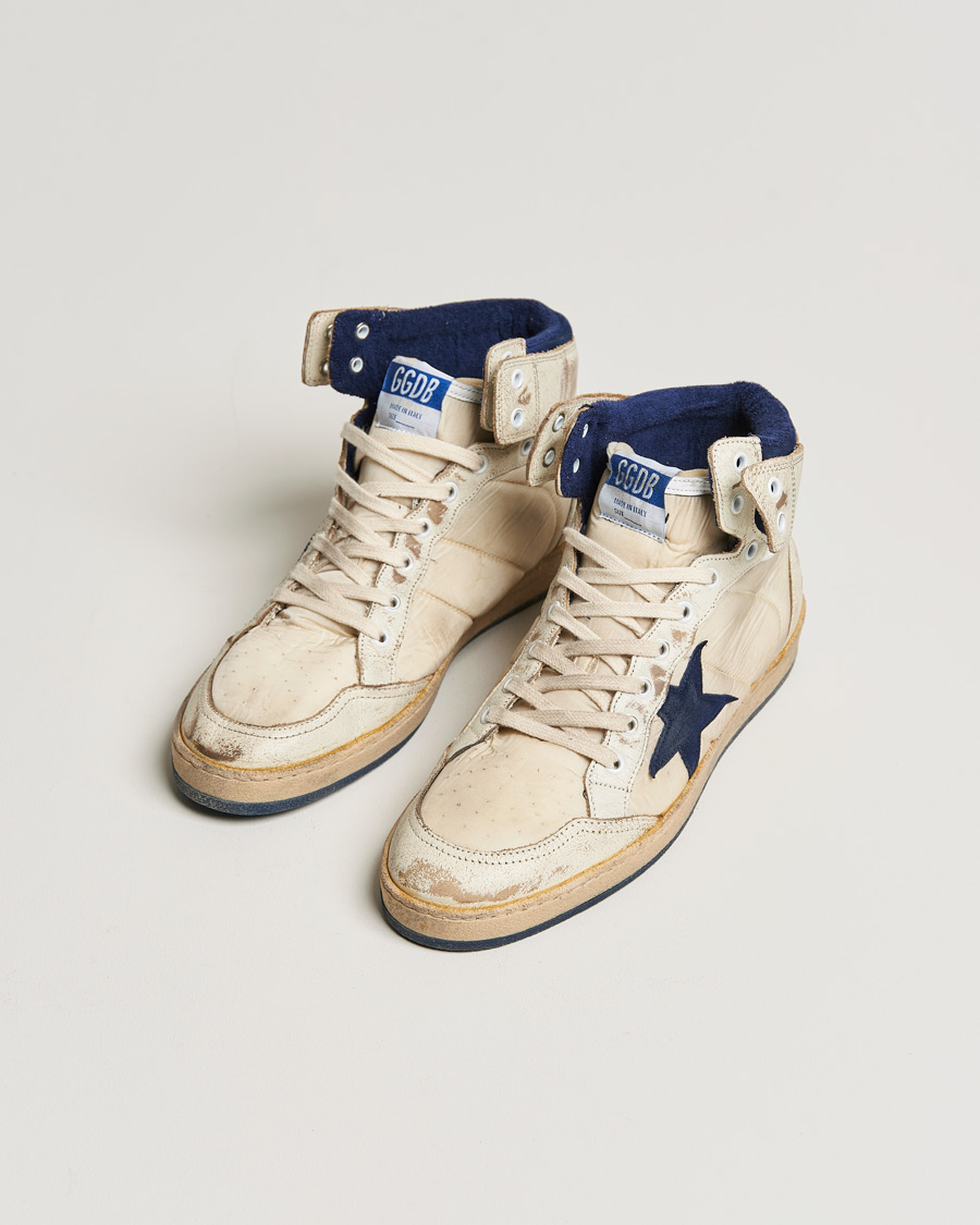 Herr |  | Golden Goose Deluxe Brand | Sky Star Vintage Basket Sneaker White/Dark Blue