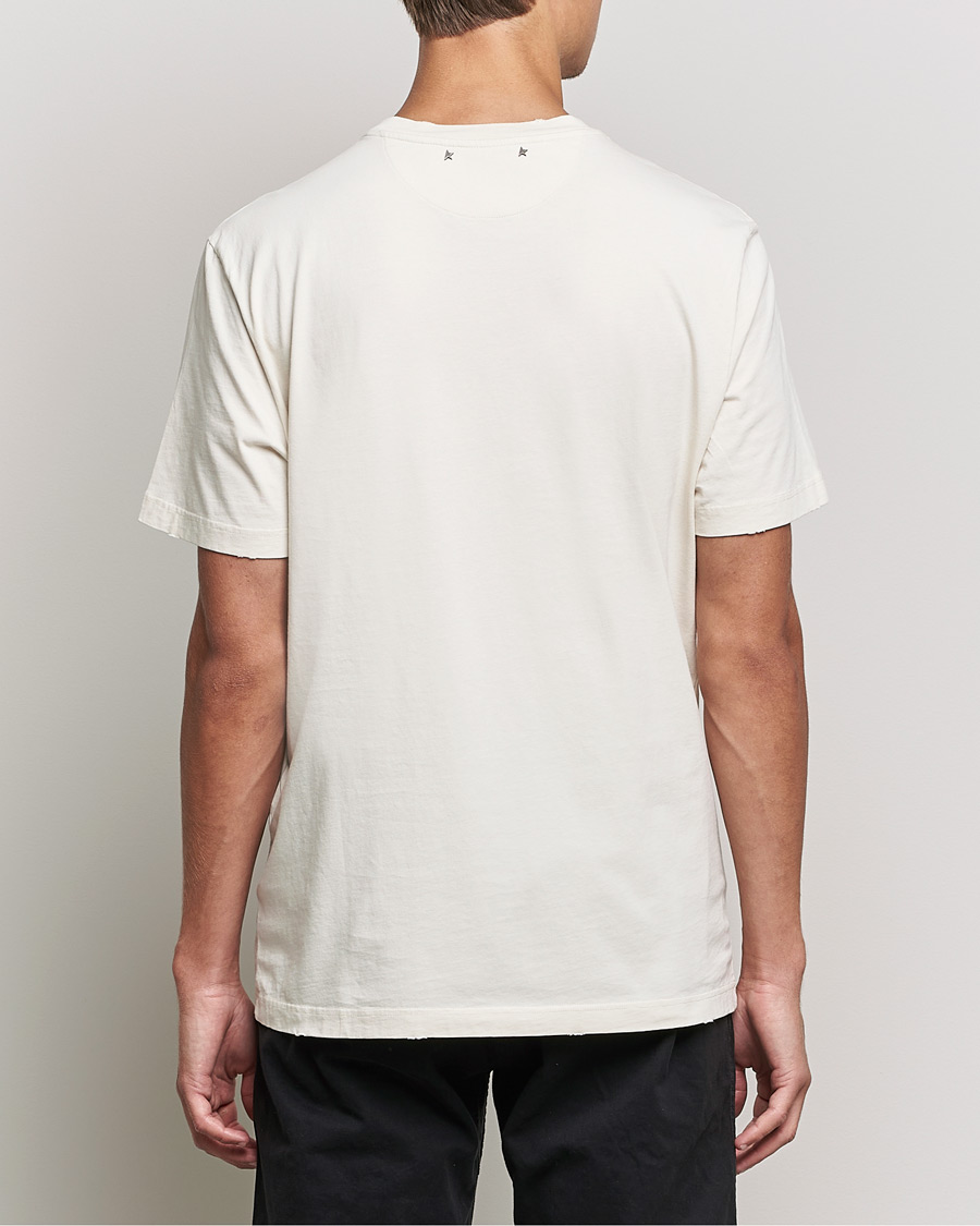 Herr | T-Shirts | Golden Goose | Deluxe Brand Journey Logo T-Shirt Bone White