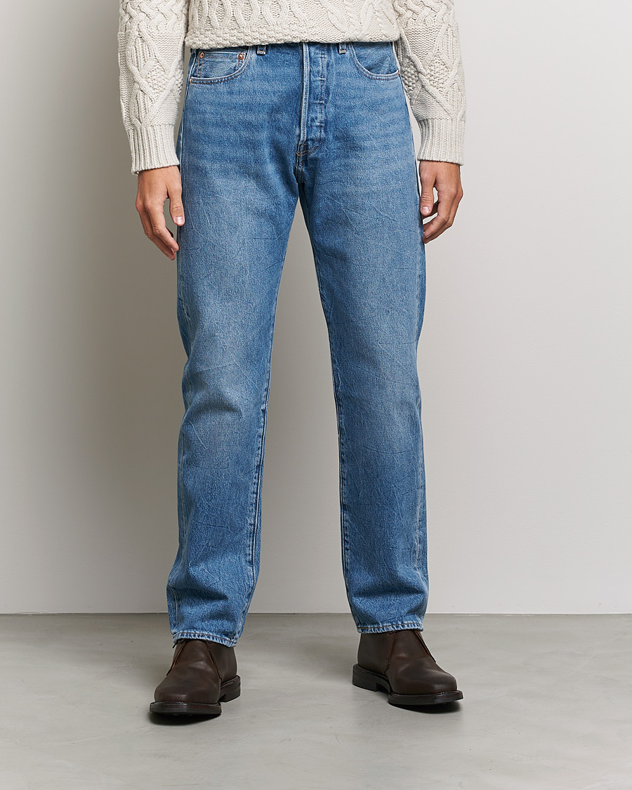 Herr | American Heritage | Levi's Made & Crafted | 501 Original Fit Stretch Jeans Mendicio Indigo