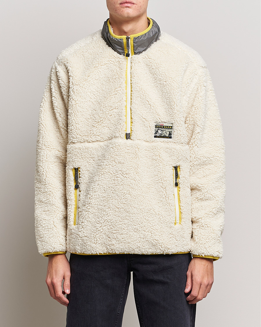 Herr | Tröjor | Levi's | Lakeside Mock Neck Jacket Natural