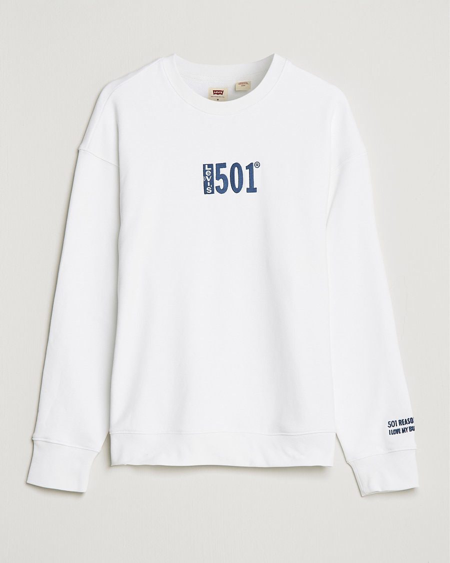 Herr | Tröjor | Levi's | Relaxed Graphic 501 Crew Neck Crew White