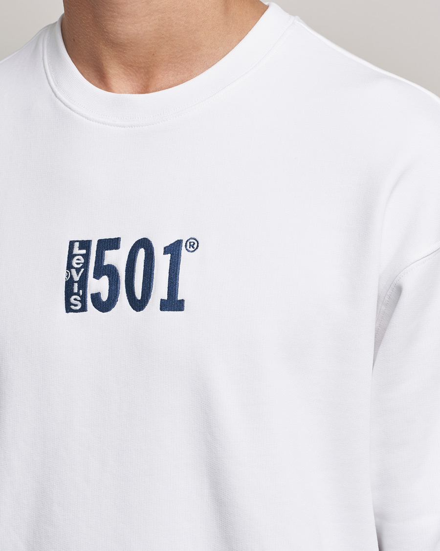 Herr | Tröjor | Levi's | Relaxed Graphic 501 Crew Neck Crew White