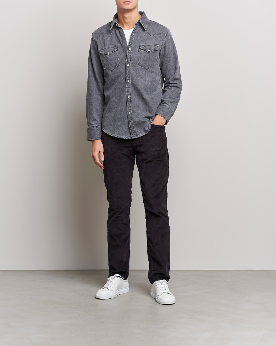 Herr | Jeansskjortor | Levi's | Barstow Western Standard Shirt Gray Stonewash