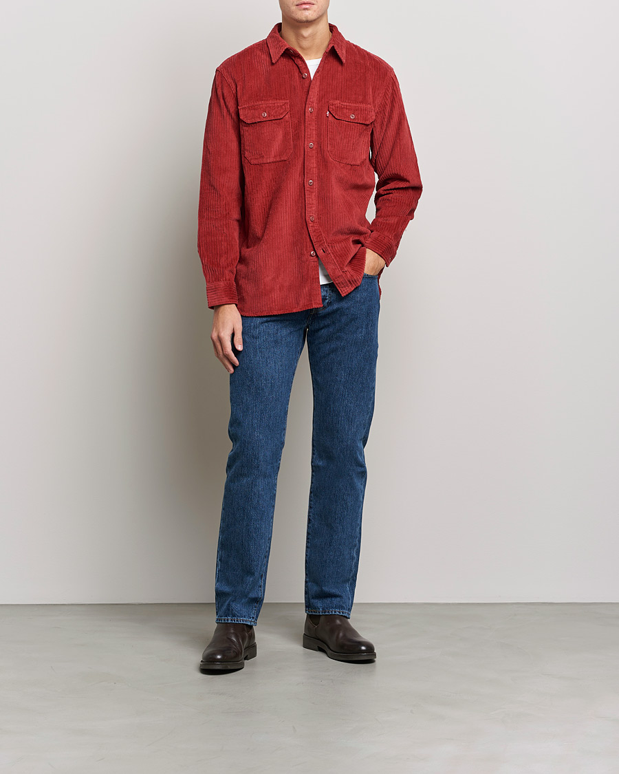 Herr | Overshirts | Levi's | Jackson Worker Shirt Brick Red
