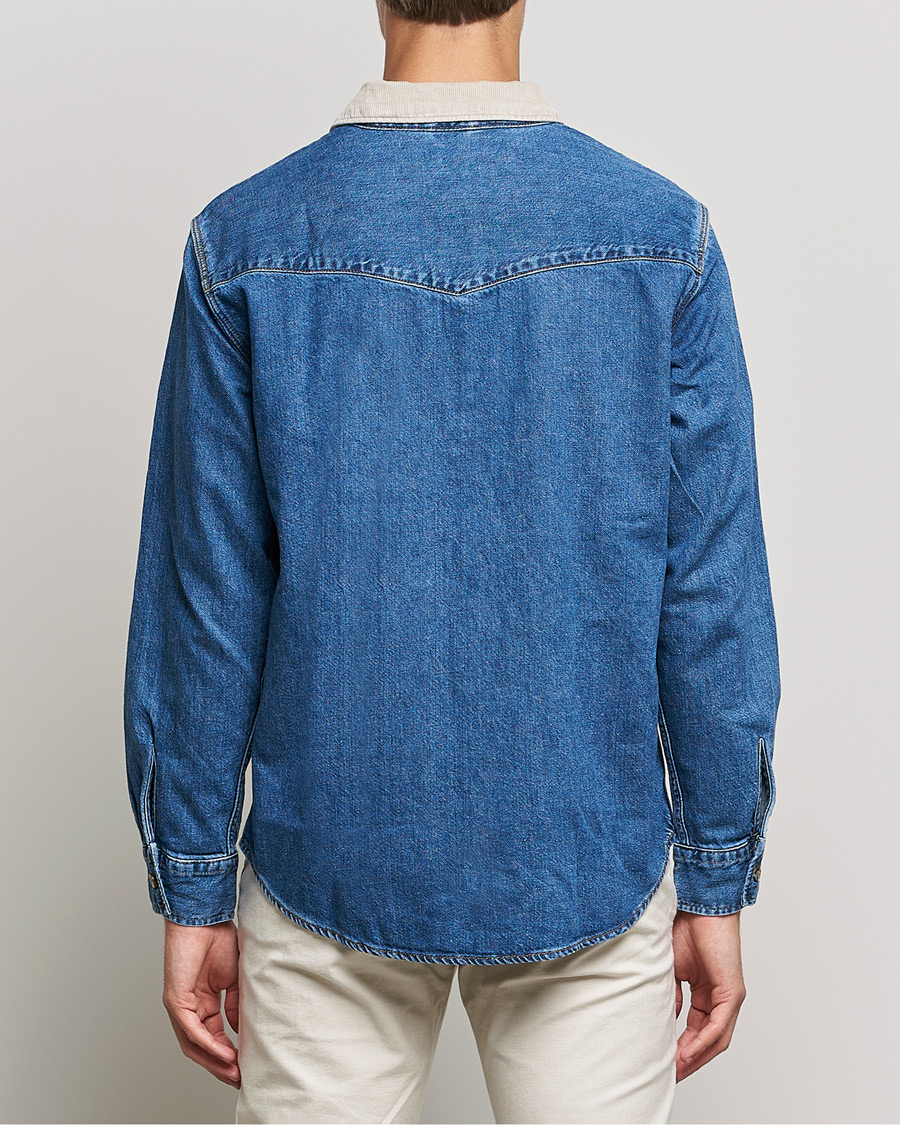 Herr | Skjortor | Levi's | Relaxed Fit Western Shirt Blue Stone Wash