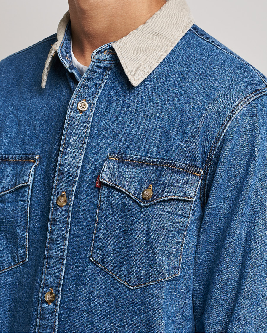 Herr | Skjortor | Levi's | Relaxed Fit Western Shirt Blue Stone Wash