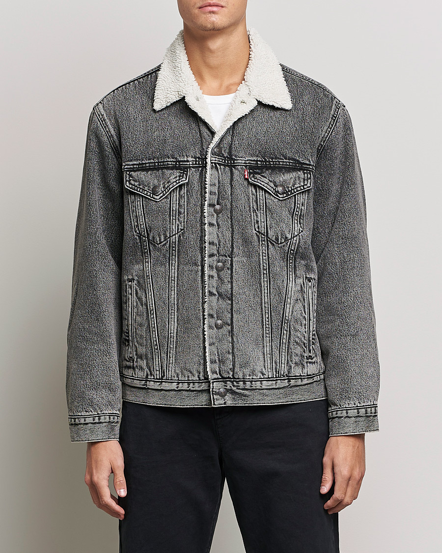 Herr | Jackor | Levi's | Type III Sherpa Trucker Medium Gray