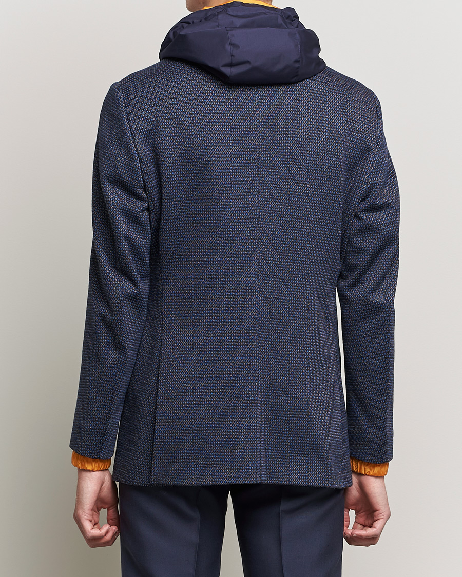 Herr | Kavajer | Etro | Hooded Jersey Blazer Navy