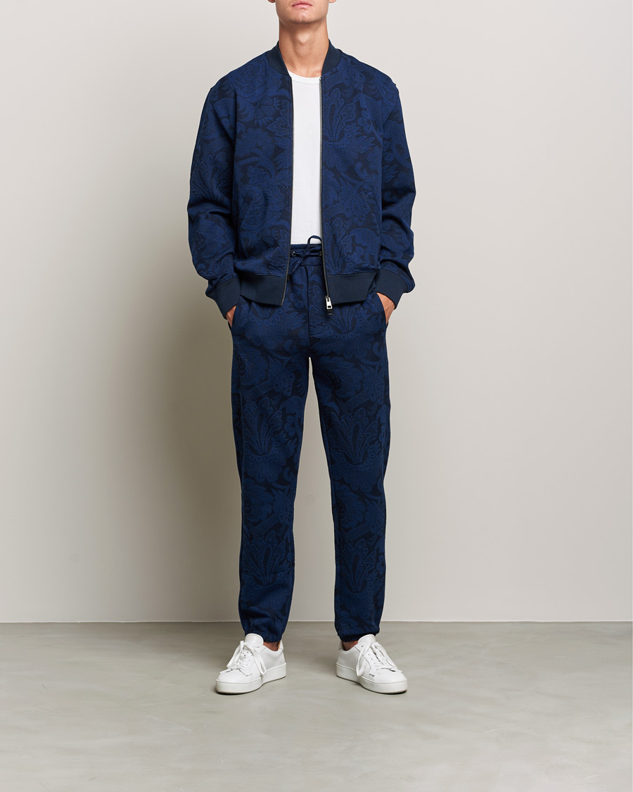 Herr | Tröjor | Etro | Printed Bomber Sweat Navy