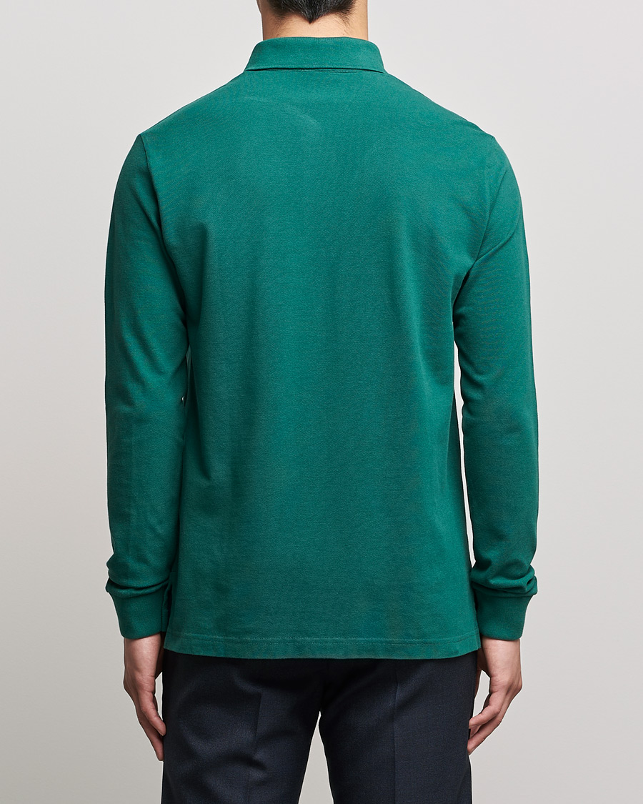 Herr | Tröjor | Etro | Long Sleeve Contrast Paisley Polo Emerald