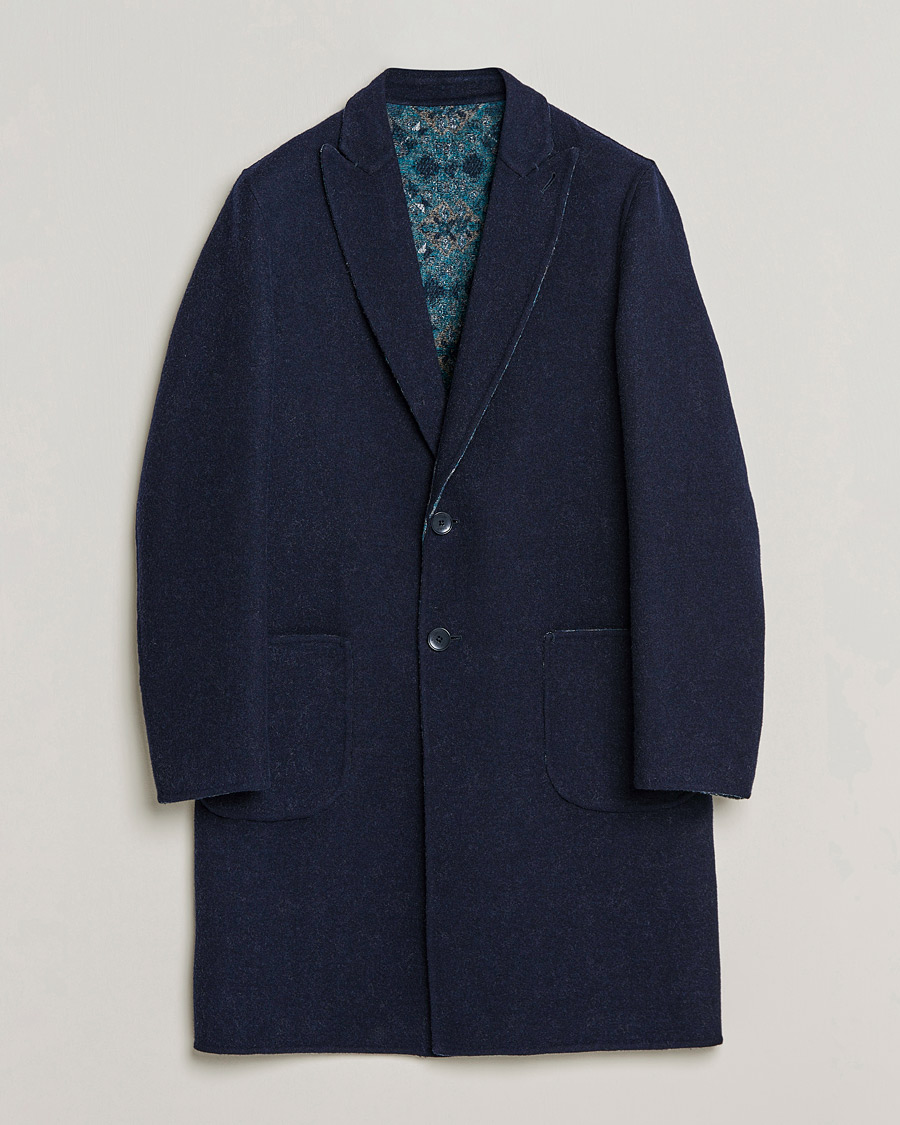 Herr | Jackor | Etro | Deconstructed Reversible Coat Navy