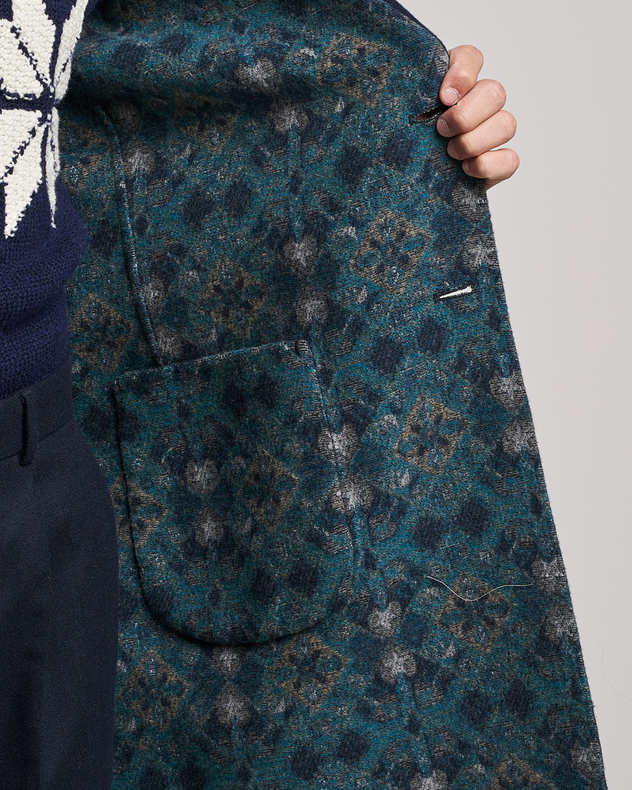 Herr | Jackor | Etro | Deconstructed Reversible Coat Navy