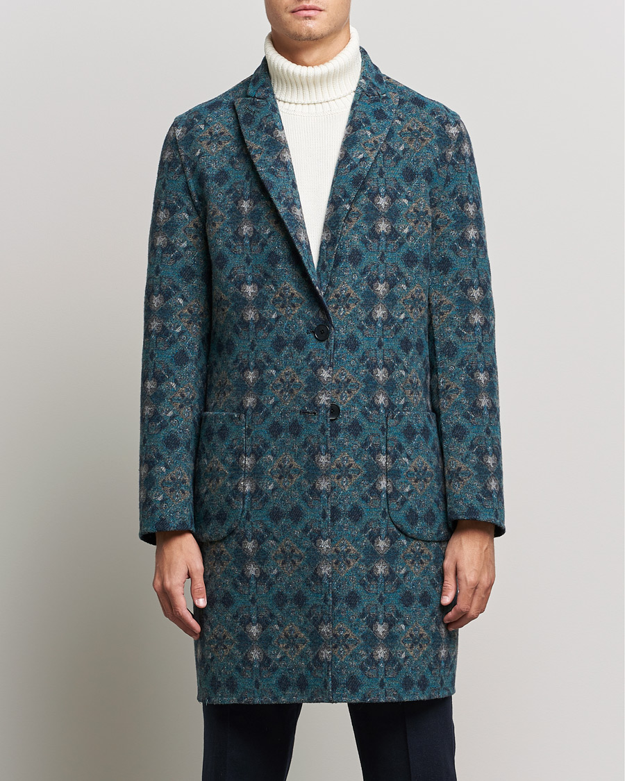 Herr | Jackor | Etro | Deconstructed Reversible Coat Navy