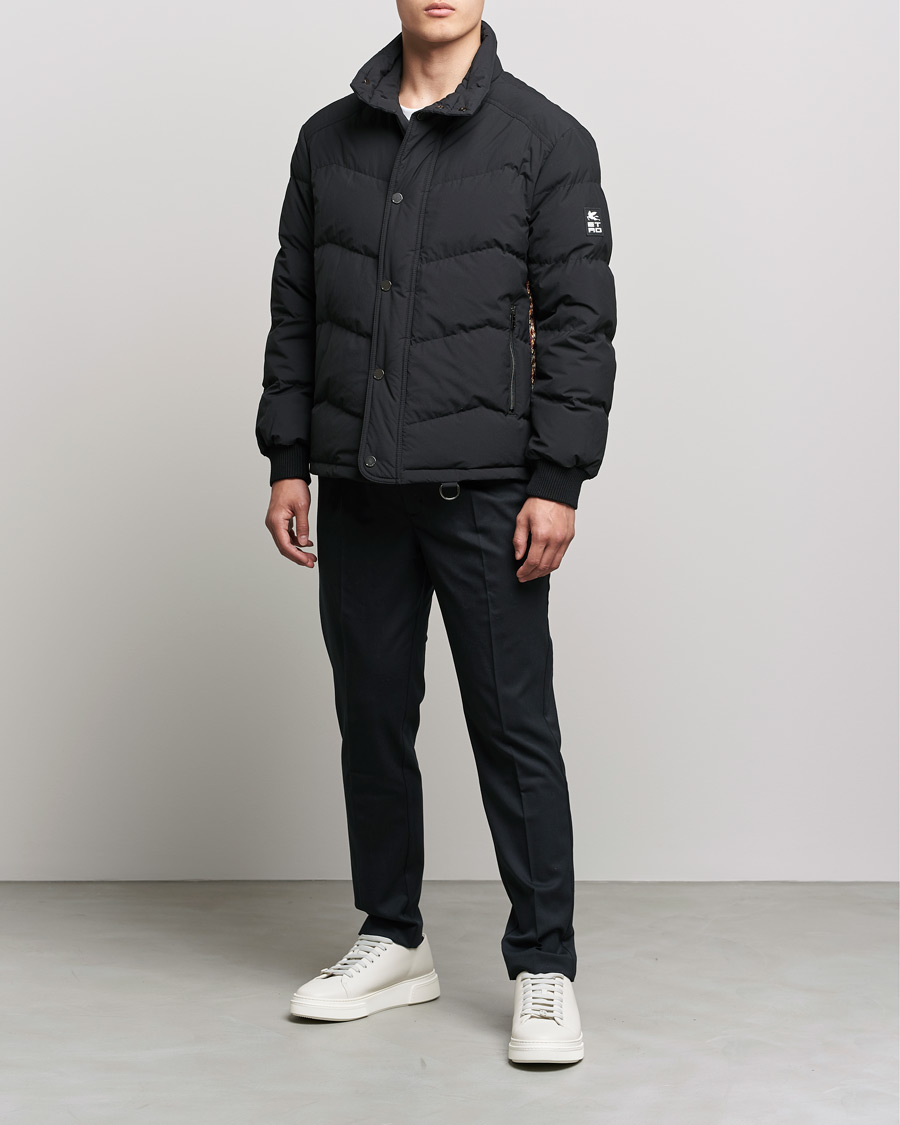 Herr | Jackor | Etro | Printed Down Jacket Black