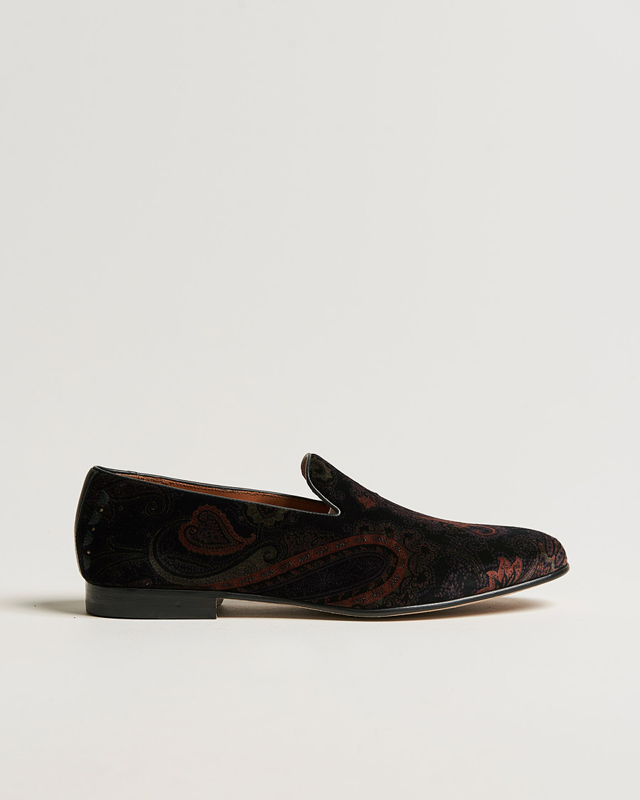 Herr | Etro Printed Slippers Black | Etro | Printed Slippers Black