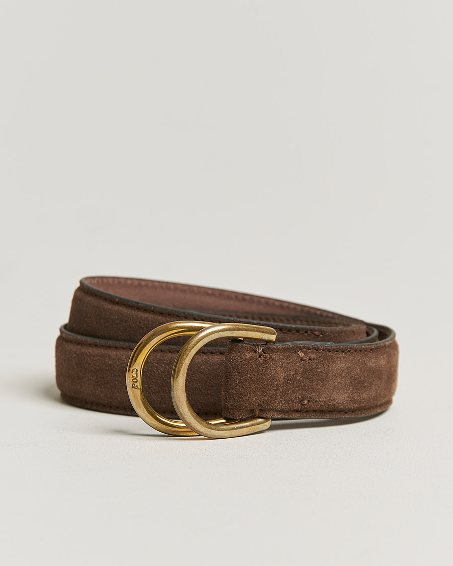 Herr | Polo Ralph Lauren Suede Belt Brown | Polo Ralph Lauren | Suede Belt Brown
