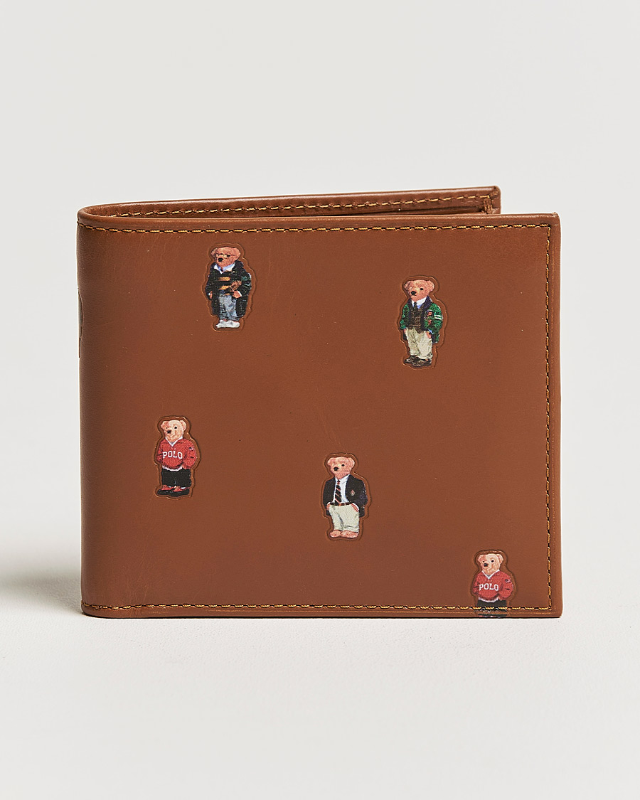 Herr | Polo Ralph Lauren Bear Leather Billfold Wallet Tan | Polo Ralph Lauren | Bear Leather Billfold Wallet Tan