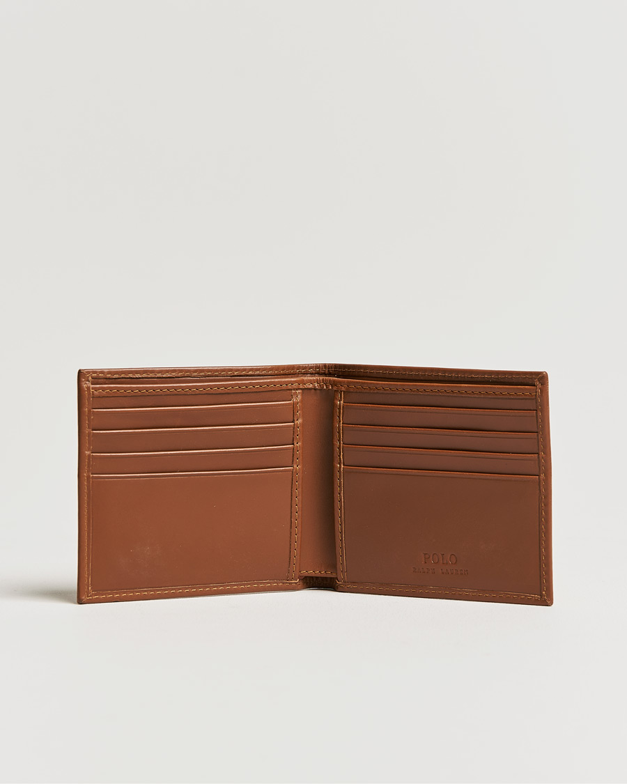Herr | Polo Ralph Lauren Bear Leather Billfold Wallet Tan | Polo Ralph Lauren | Bear Leather Billfold Wallet Tan