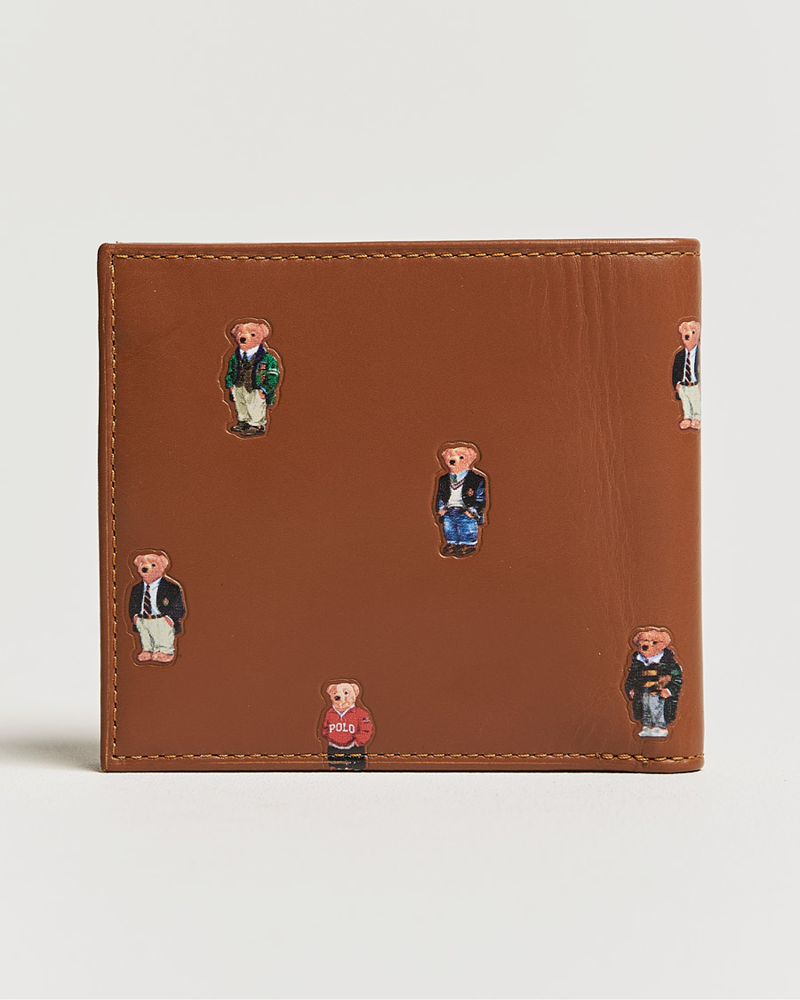 Herr | Polo Ralph Lauren Bear Leather Billfold Wallet Tan | Polo Ralph Lauren | Bear Leather Billfold Wallet Tan