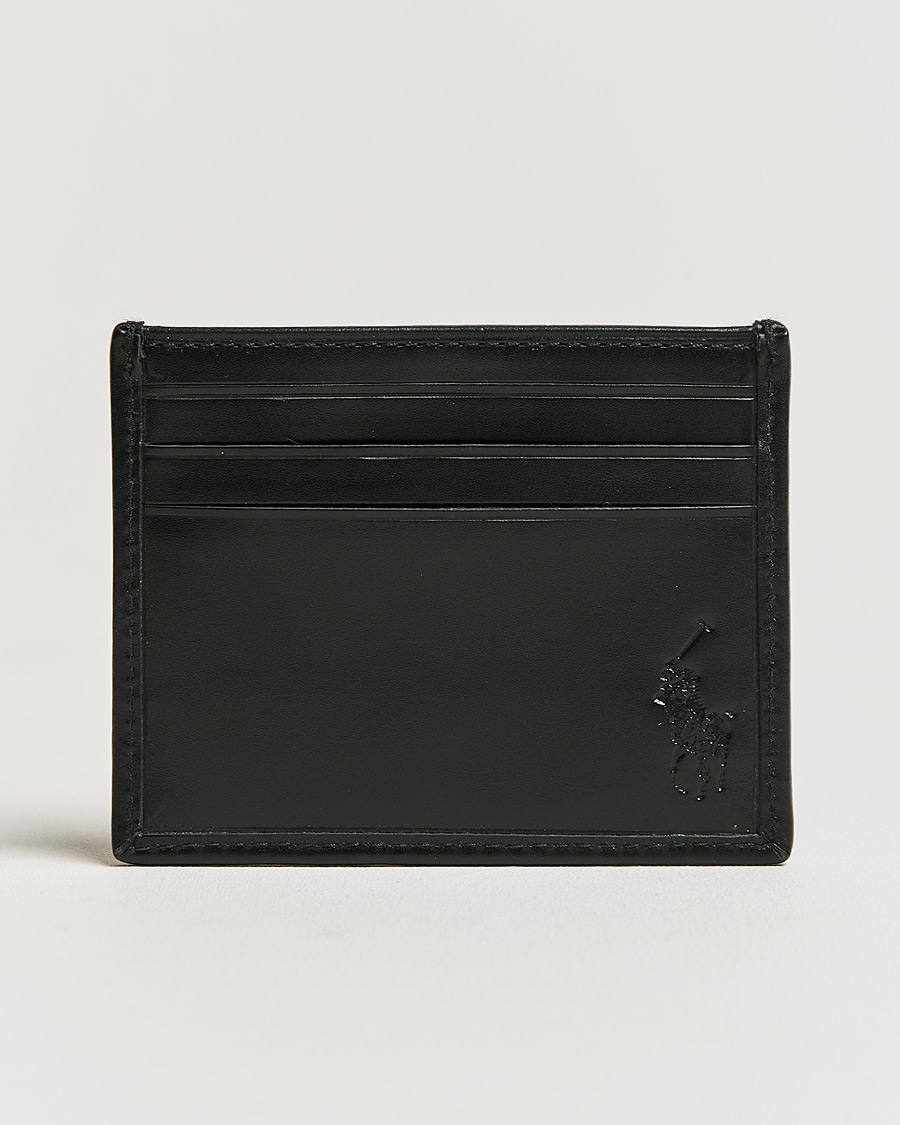Herr | Accessoarer | Polo Ralph Lauren | All Over PP Leather Credit Card Holder Black/White
