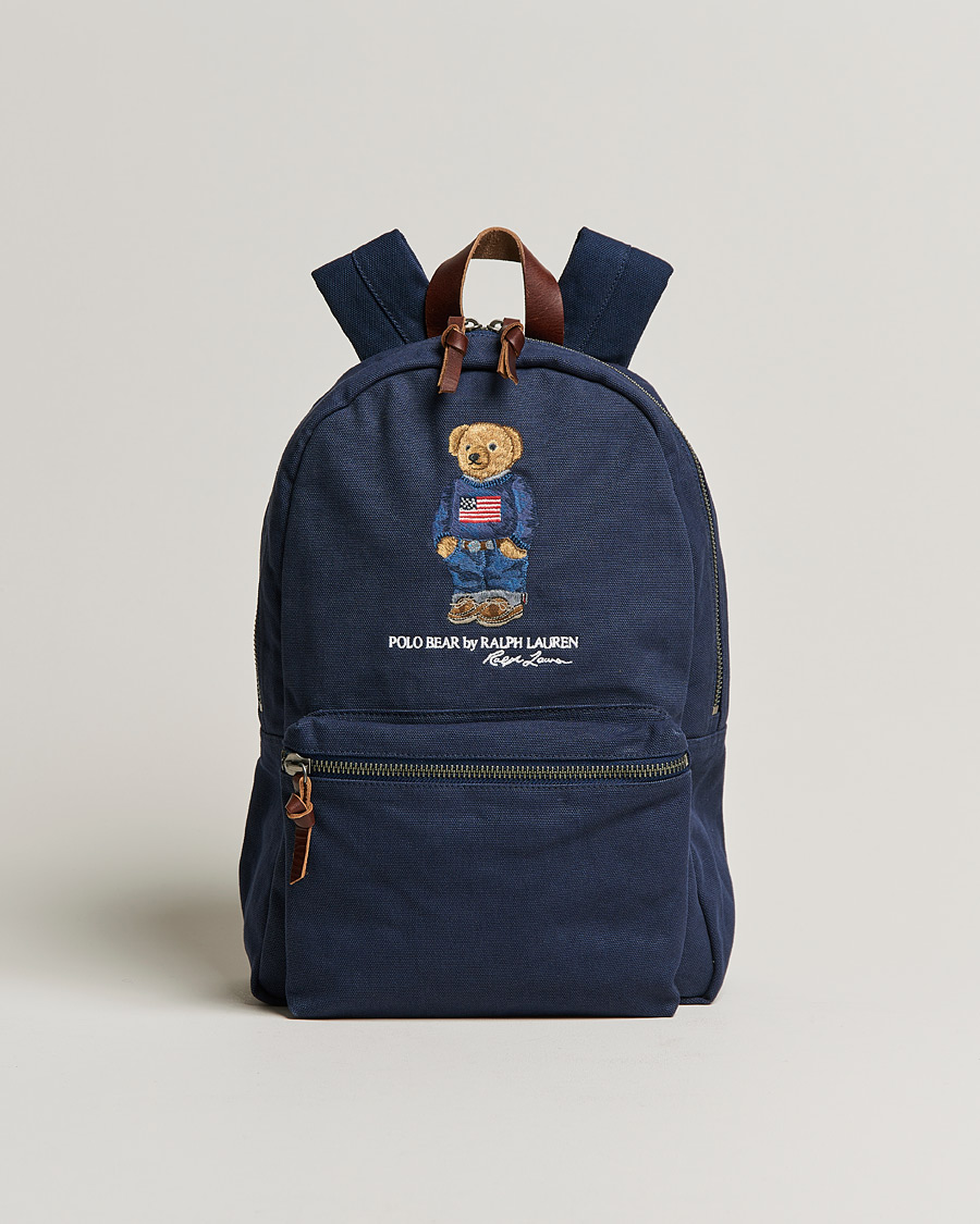 Herr | Polo Ralph Lauren Bear Canvas Backpack Navy | Polo Ralph Lauren | Bear Canvas Backpack Navy