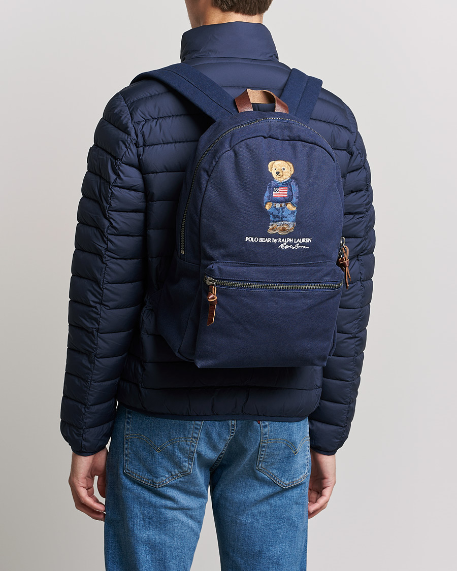 Herr | Polo Ralph Lauren Bear Canvas Backpack Navy | Polo Ralph Lauren | Bear Canvas Backpack Navy