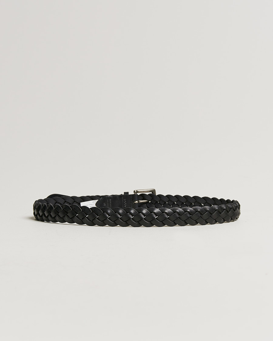 Herr | Flätade bälten | Polo Ralph Lauren | Braided Leather Belt Black
