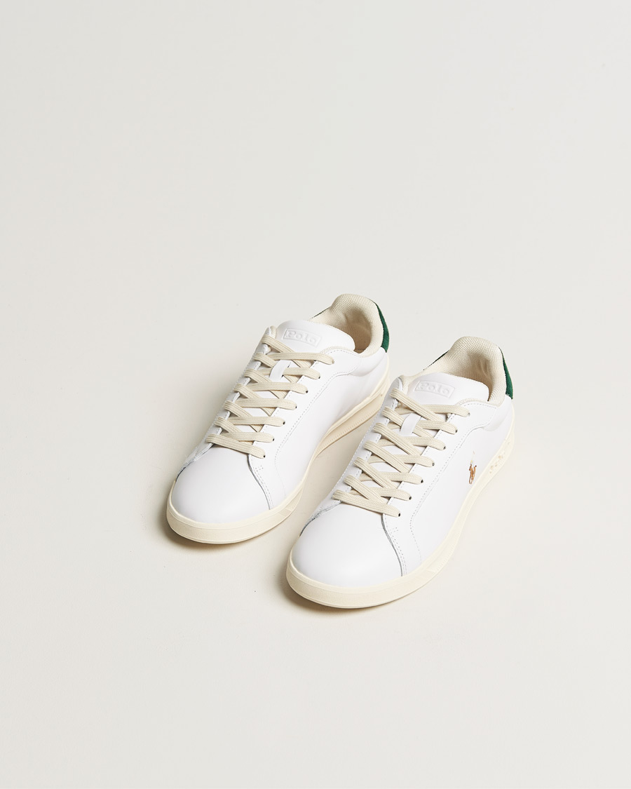 Herr | Polo Ralph Lauren Heritage Court II Leather Sneaker White/College Green | Polo Ralph Lauren | Heritage Court II Leather Sneaker White/College Green